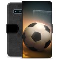 Custodia Portafoglio per Samsung Galaxy S10 - Calcio