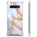 Custodia ibrida per Samsung Galaxy S10+ - Elegante marmo