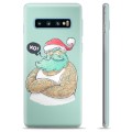 Custodia in TPU per Samsung Galaxy S10+ - Babbo Natale moderno