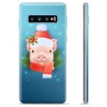 Custodia in TPU per Samsung Galaxy S10+ - Piggy invernale