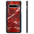 Cover protettiva per Samsung Galaxy S10 - Marmo rosso