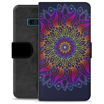 Custodia a Portafoglio Premium per Samsung Galaxy S10e - Mandala Colorato