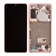 Cover frontale per Samsung Galaxy S21 5G e display LCD GH82-24544D - Rosa