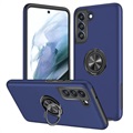 Custodia Magnetica con Anello di Supporto per Huawei P20 Pro - Nera