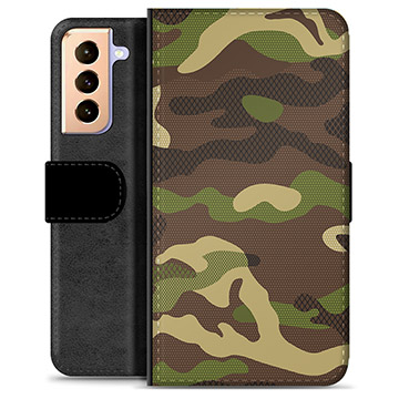 Custodia a Portafoglio Premium per Samsung Galaxy S21+ 5G - Camo