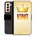 Custodia a Portafoglio Premium per Samsung Galaxy S21+ 5G - King