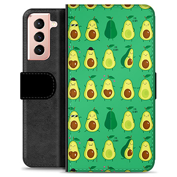 Custodia a Portafoglio Premium per Samsung Galaxy S21 5G - Motivo Avocado