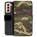 Custodia a Portafoglio Premium per Samsung Galaxy S21 5G - Camo