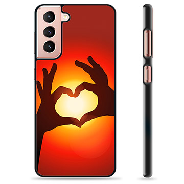 Samsung Galaxy S21 5G Cover Protettiva - Siluetta del Cuore