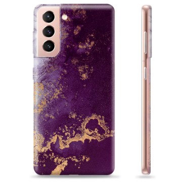 Samsung Galaxy S21 5G Custodia TPU - Prugna Dorata