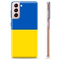Custodia Samsung Galaxy S21 5G TPU Bandiera Ucraina - Giallo e Azzurro