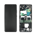 Cover frontale per Samsung Galaxy S21 Ultra 5G e display LCD GH82-26035A - Nero