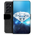 Custodia a Portafoglio Premium per Samsung Galaxy S21 Ultra 5G - Diamante