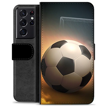 Custodia a Portafoglio Premium per Samsung Galaxy S21 Ultra 5G - Calcio
