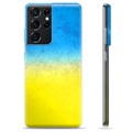 Custodia Samsung Galaxy S21 Ultra 5G TPU Bandiera Ucraina - Bicolore