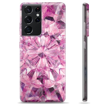 Samsung Galaxy S21 Ultra Custodia TPU - Cristallo rosa