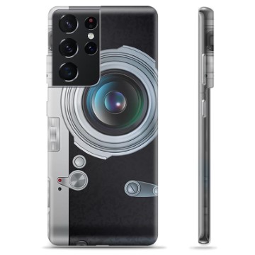 Samsung Galaxy S21 Ultra Custodia TPU - Fotocamera Retrò