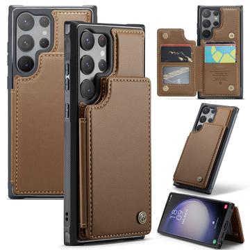 Custodia per Samsung Galaxy S22 Ultra 5G Caseme C22 Portafoglio RFID - Marrone
