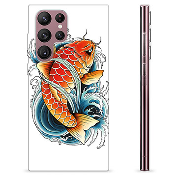 Samsung Galaxy S22 Ultra 5G Custodia TPU - Pesce Koi