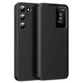 Custodia Samsung Galaxy S22+ 5G Smart Clear View con slot per schede - Nero