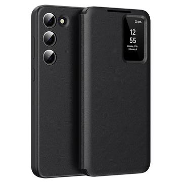 Custodia Samsung Galaxy S22+ 5G Smart Clear View con slot per schede - Nero