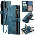 Samsung Galaxy S23 5G Caseme 2-in-1 Multifunctional Wallet Case - Blue