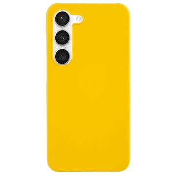 Custodia in Plastica Gommata per Samsung Galaxy S23 5G - Giallo