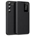 Custodia Samsung Galaxy S23 Smart Clear View con slot per schede - Nero