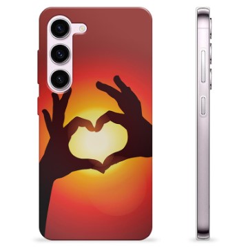 Samsung Galaxy S23 5G Custodia TPU - Siluetta del Cuore