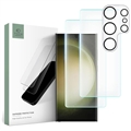 Set di Protezione Tech-Protect Supreme per Samsung Galaxy S23 Ultra 5G - Trasparente