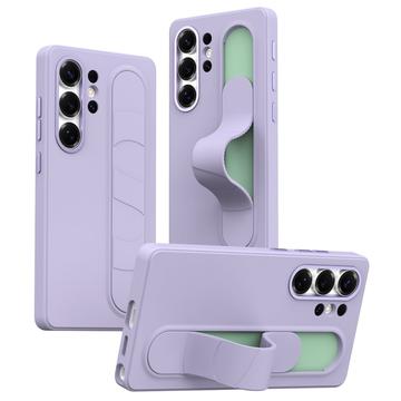 Custodia ibrida Smart Samsung Galaxy S23 Ultra con impugnatura in piedi - Viola