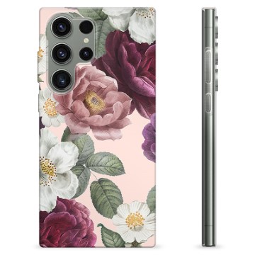 Samsung Galaxy S23 Ultra 5G Custodia TPU - Fiori Romantici