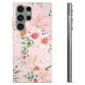 Samsung Galaxy S23 Ultra 5G Custodia TPU - Fiori ad Acquerello