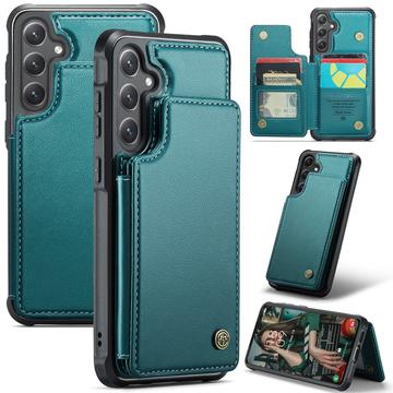Custodia per Samsung Galaxy S24 FE Caseme C22 Portafoglio RFID - Verde