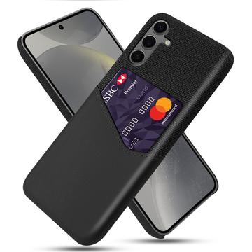 Custodia KSQ con Slot per Schede per Samsung Galaxy S24 FE - Nera
