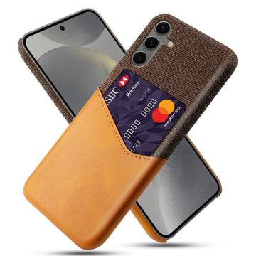 Custodia KSQ con Slot per Schede per Samsung Galaxy S24 FE - Arancione
