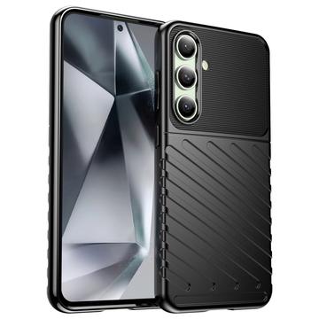 Cover in TPU Serie Thunder per Samsung Galaxy S24 FE - Nera