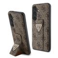 Custodia Samsung Galaxy S24 Guess 4G Grip Stand Triangle Logo - Marrone