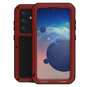 Custodia Ibrida Love Mei Powerful per Samsung Galaxy S24 - Rossa