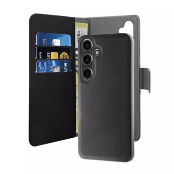 Custodia a Portafoglio Magnetica Puro 2-in-1 per Samsung Galaxy S24 - Nera