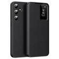 Custodia Samsung Galaxy S24 Smart Clear View con slot per schede - Nera