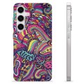 Samsung Galaxy S24 Custodia TPU - Fiori Astratti