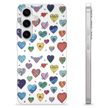 Samsung Galaxy S24 Custodia TPU - Cuori