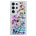 Custodia Samsung Galaxy S24 Ultra Butterfly in TPU con supporto ad anello