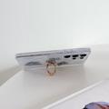 Samsung Galaxy S24 Ultra Butterfly Custodia in TPU con supporto ad anello