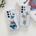 Samsung Galaxy S24 Ultra Butterfly Custodia in TPU con supporto ad anello