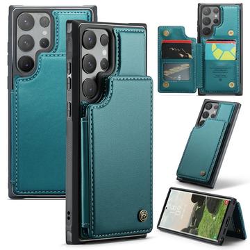Custodia per Samsung Galaxy S24 Ultra Caseme C22 Portafoglio RFID - Verde