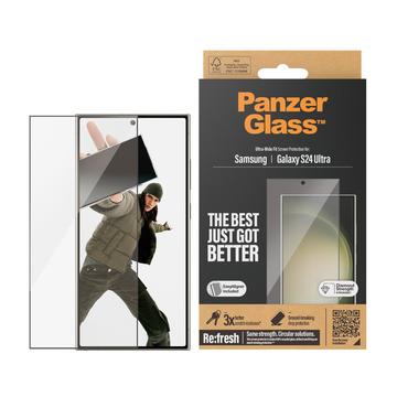 Proteggi Schermo PanzerGlass Ultra-Wide Fit EasyAligner per Samsung Galaxy S24 Ultra - Bordo Nero