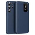 Custodia Samsung Galaxy S24 Ultra Smart Clear View con slot per schede - Zaffiro