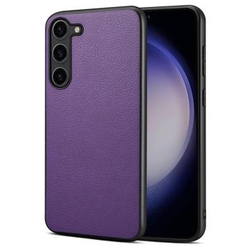 Custodia Ibrida Rivestita per Samsung Galaxy S24+ - Viola